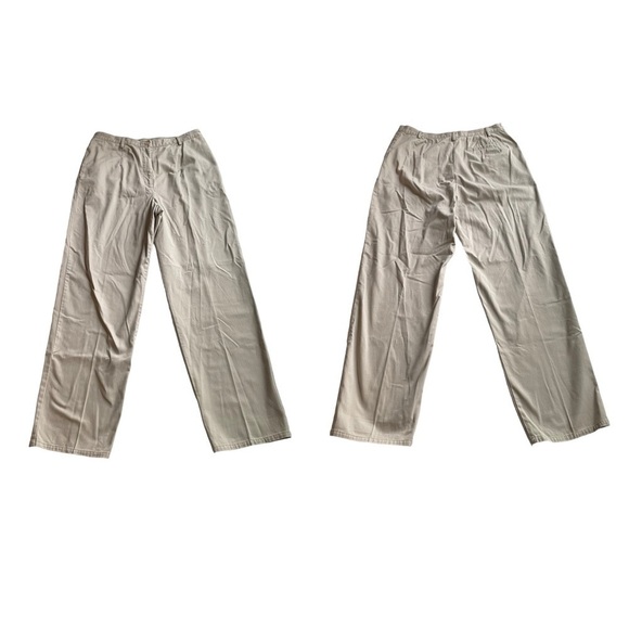 Pendleton Khaki Trouser Pant Tan Brown Beige Size 14 Office Business Casual 32L - Picture 8 of 8